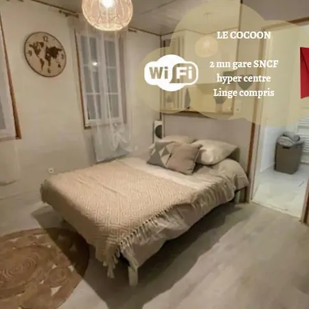 Le Cocoon - 2mn Gare Sncf, Hyper Centre, Wifi-netflix דירה